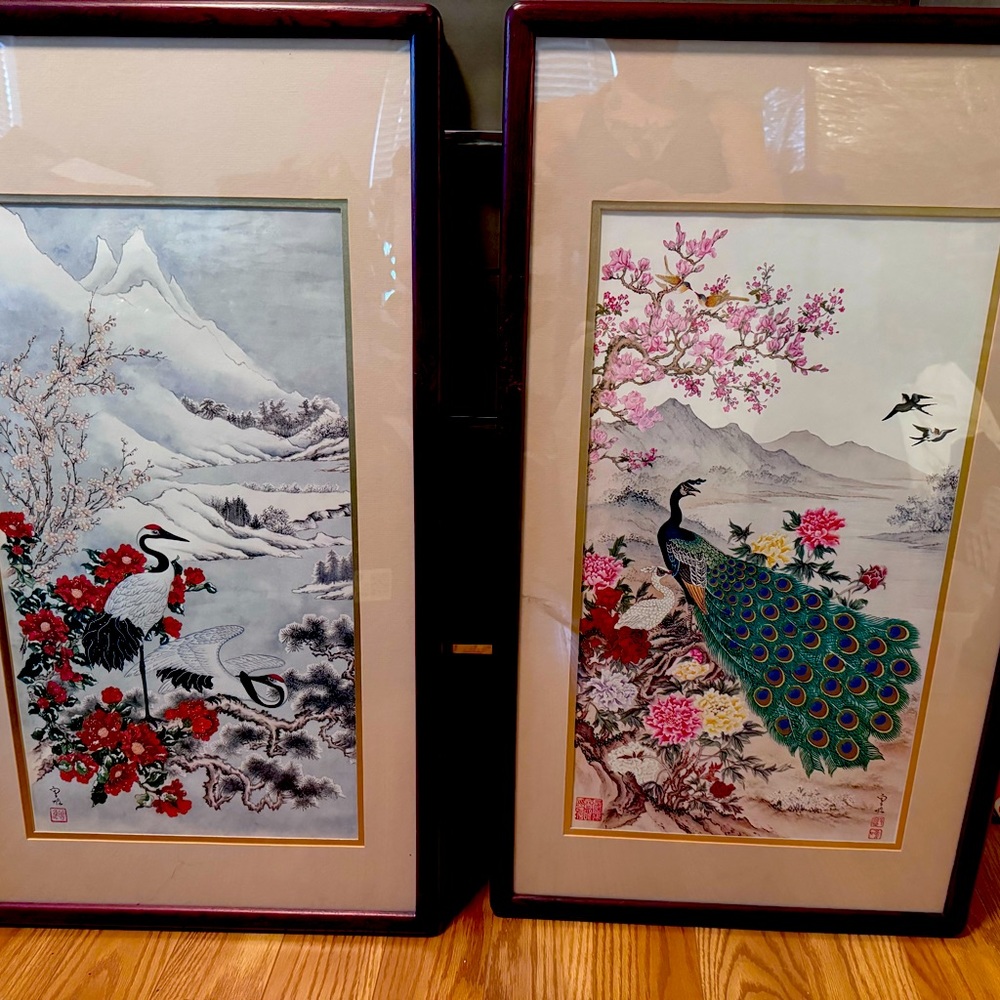 Wei Tseng Yang Framed Print "The Awakening of Spring"  “The Splendor of Winter”